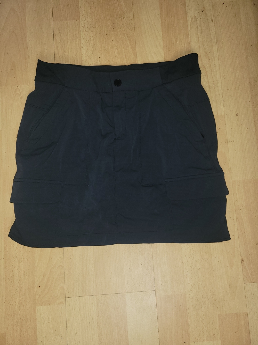 Athleta Black Cargo-Style Skirt